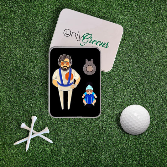 Divot/Pitch Repair Tool and Ball Marker Set - Alan & Baby Carlos