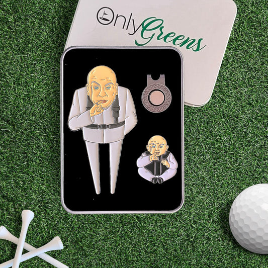 Divot/Pitch Repair Tool and Ball Marker Set - Dr. Evil & Clone Caddy